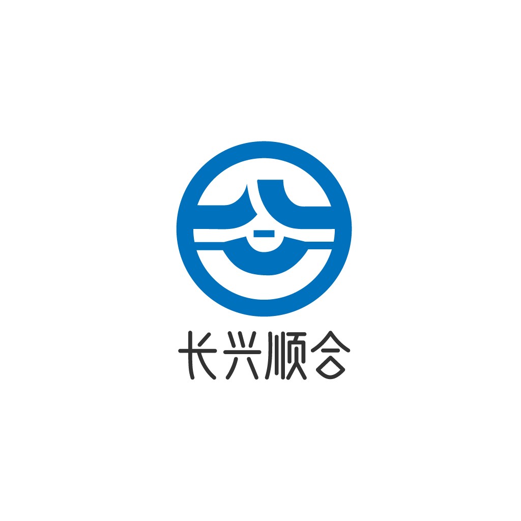 简洁现代的蓝色圆形logo设计