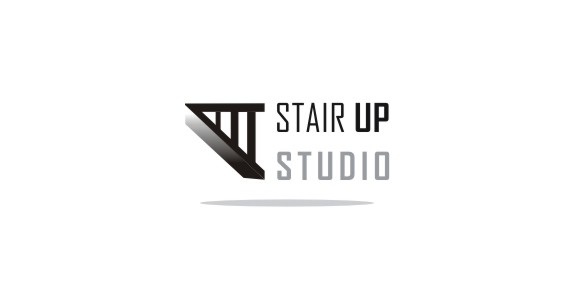 简约现代楼梯造型logo设计