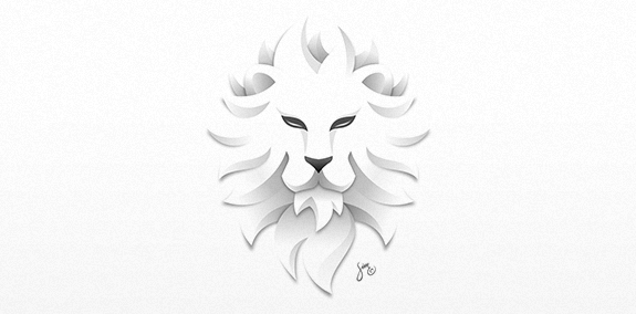 狮子头像logo设计