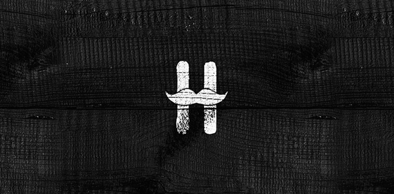简约线条H字母logo设计