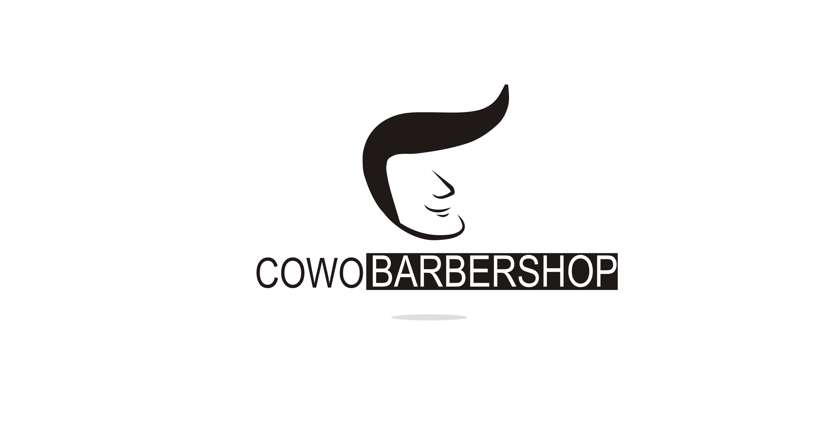 简约时尚男士理发店logo设计