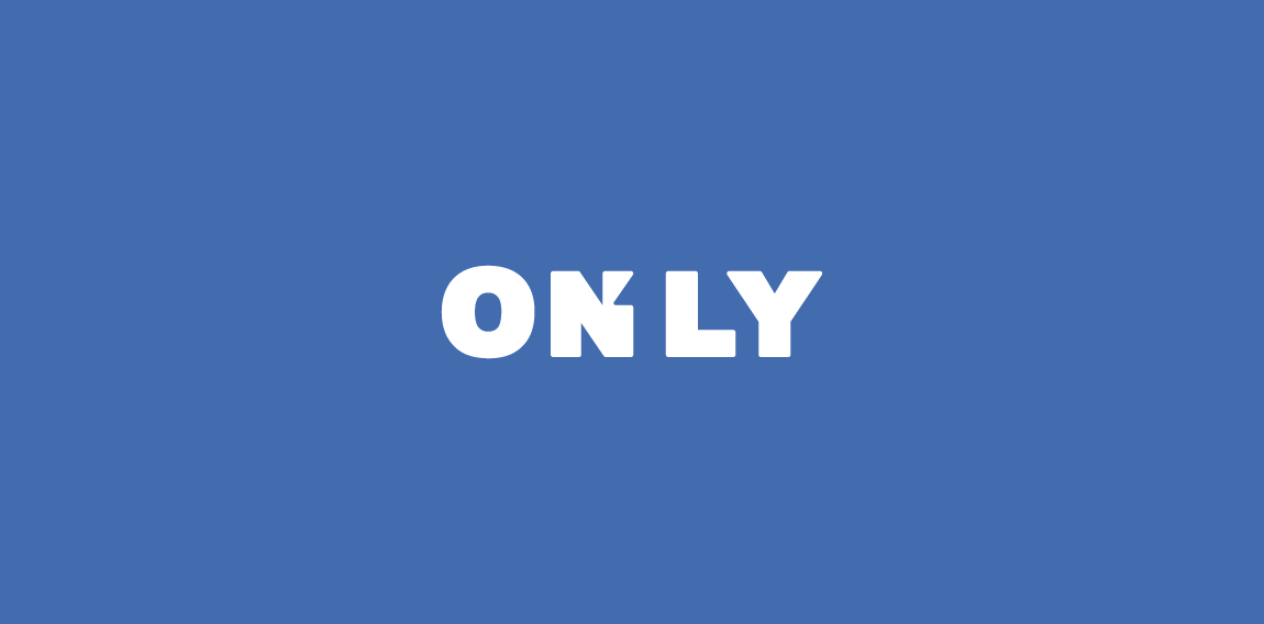 简洁现代风格的ONLY logo设计