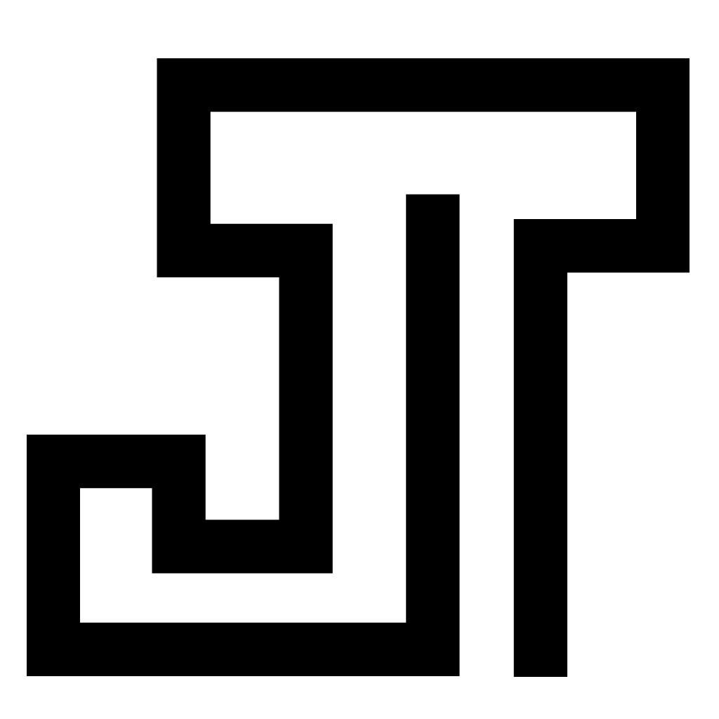 现代简约风格的STP字母logo设计