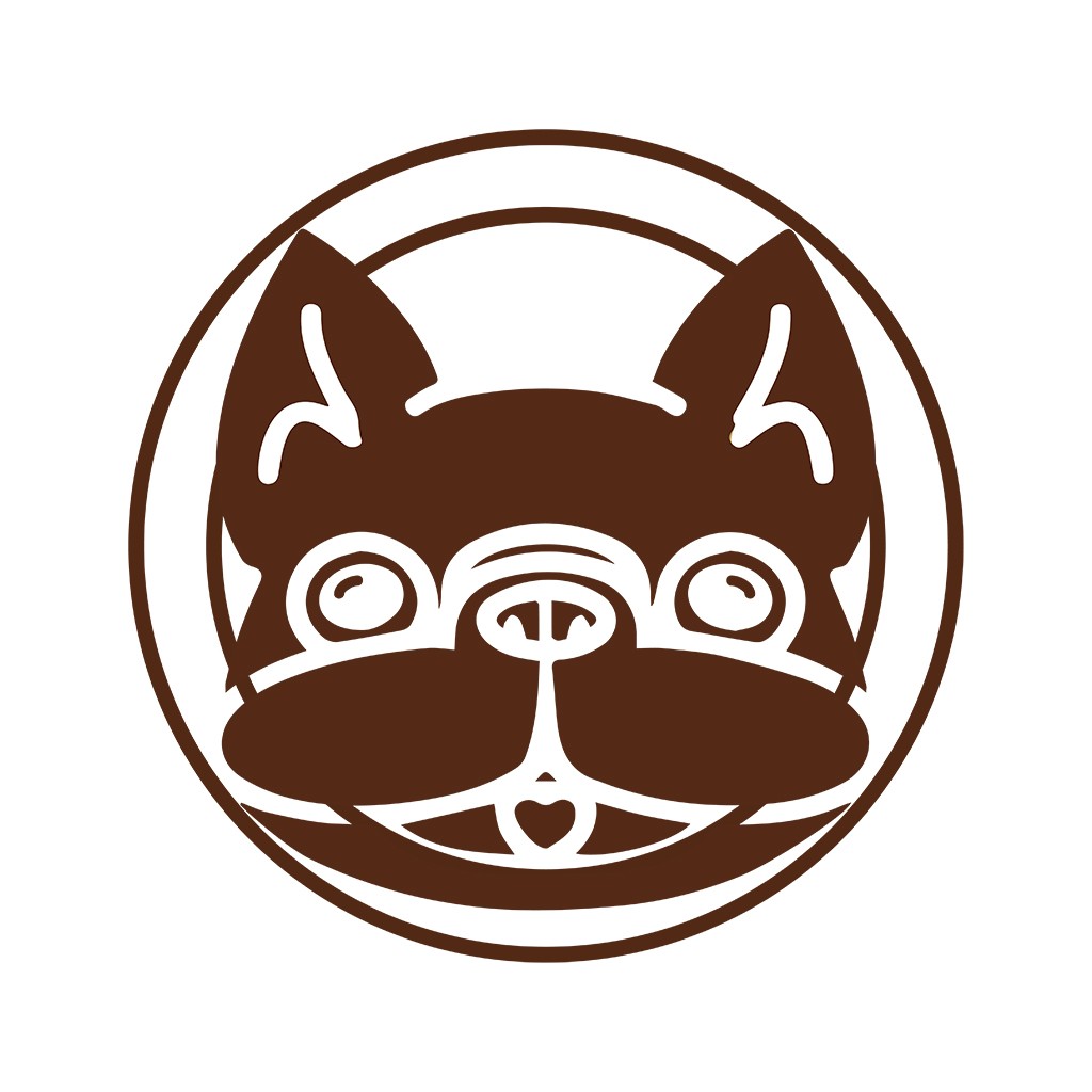 卡通猫头像logo设计