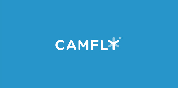 Camfly Logo设计:简洁现代的科技品牌标识