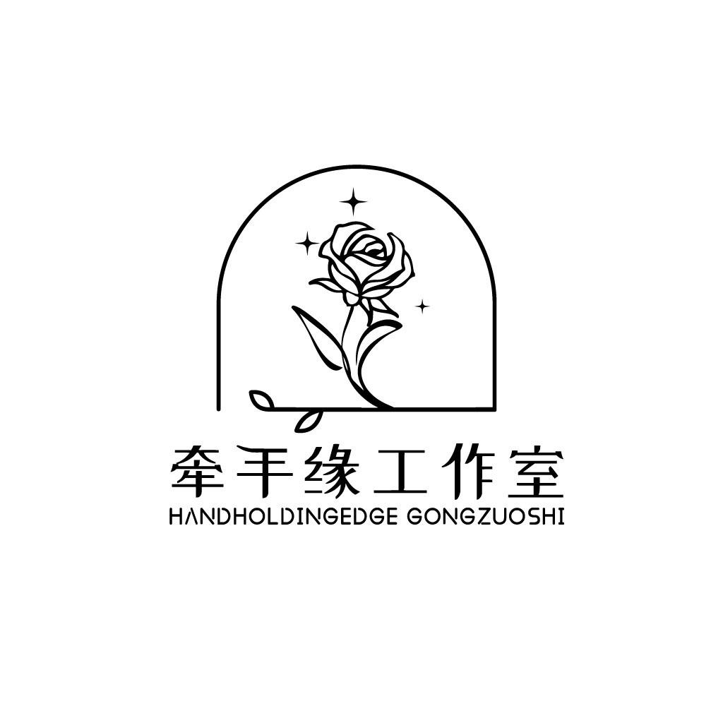 牵手缘缘工作室logo设计