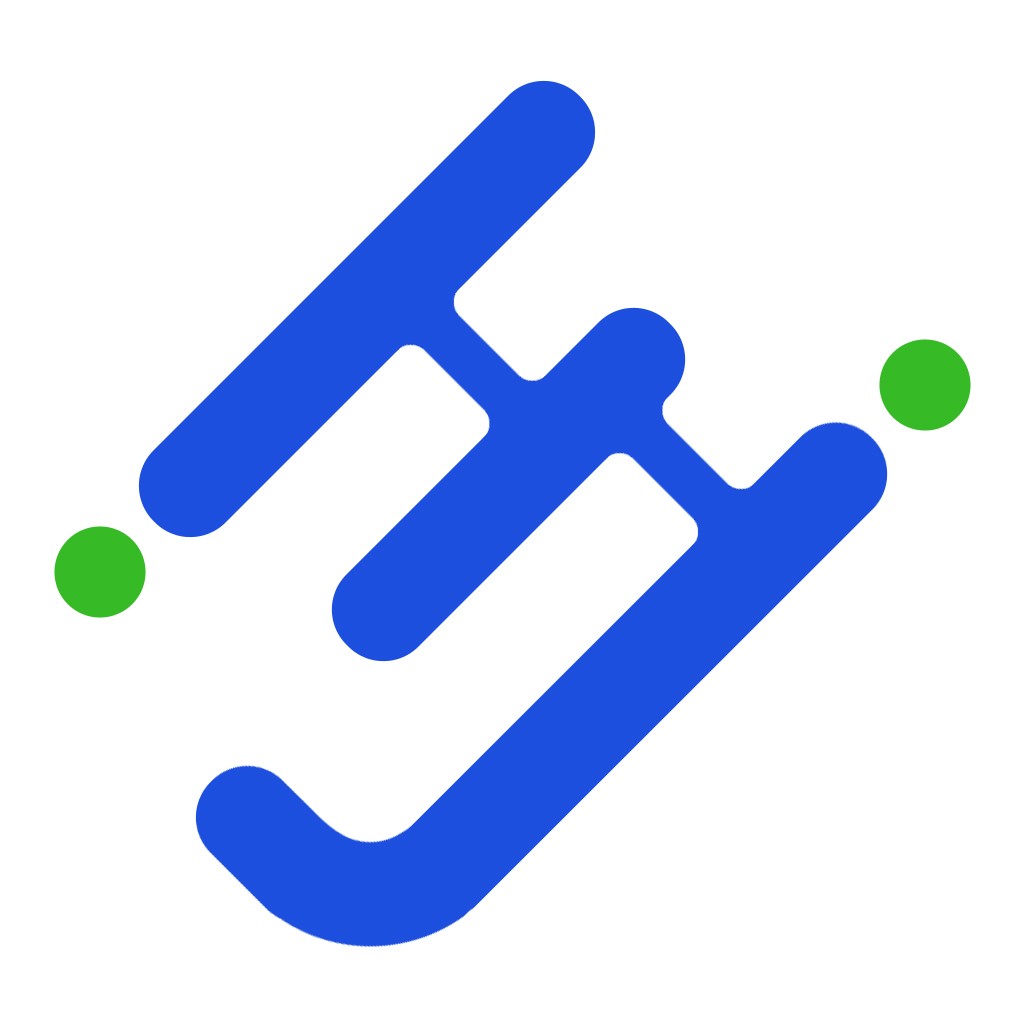 简洁线条与点组合的logo设计