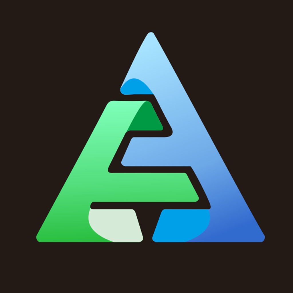 简洁现代的三角形品牌logo设计