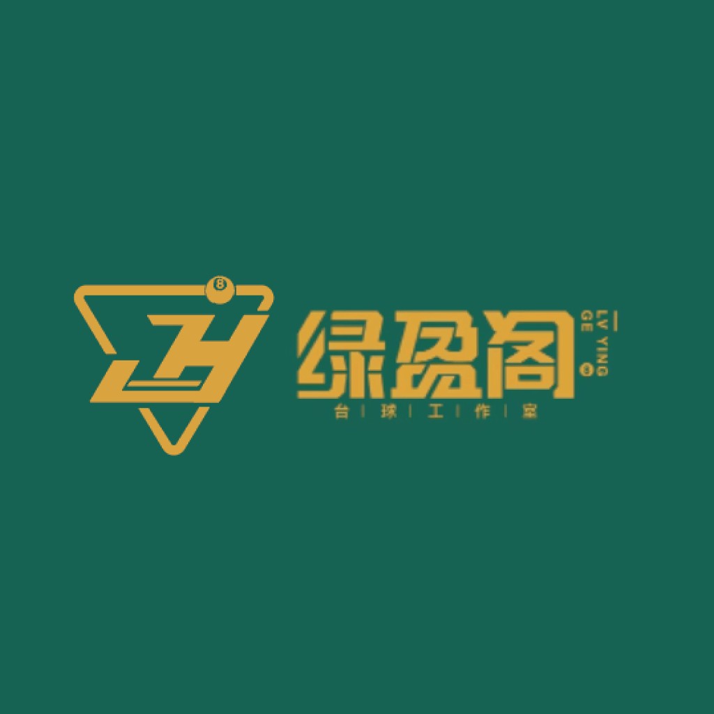 简洁现代的绿色背景logo设计