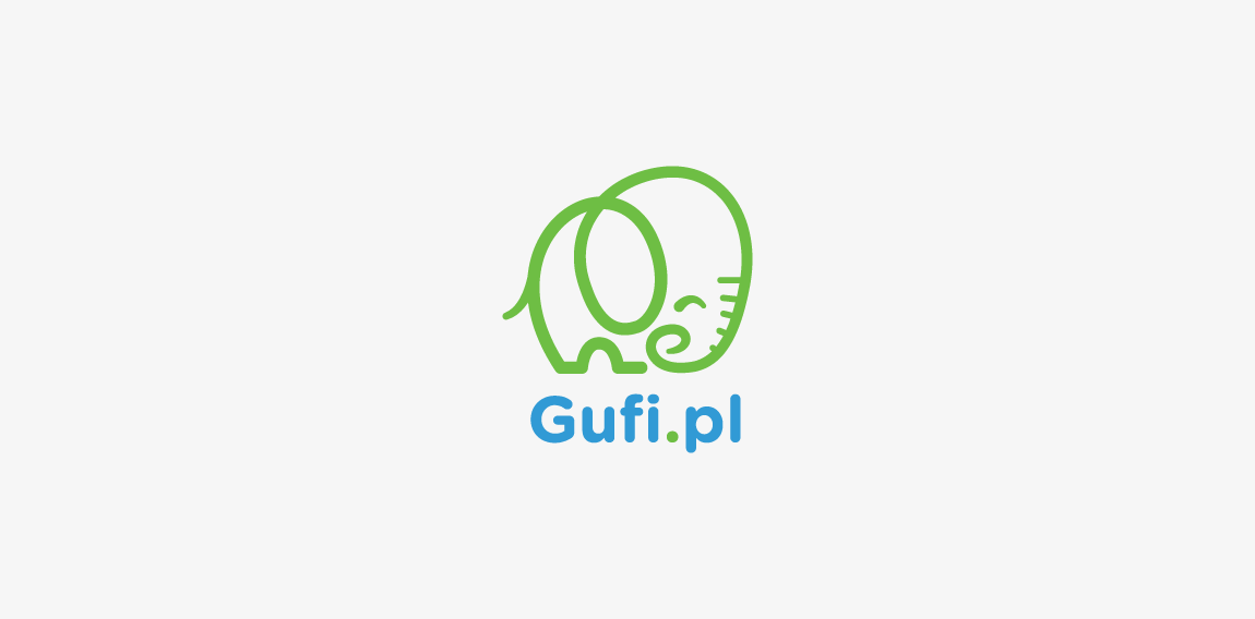 Gufi.pl Logo设计：简洁动物形象标志