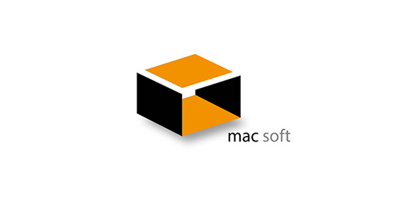 现代简约风格的Mac Soft Logo设计