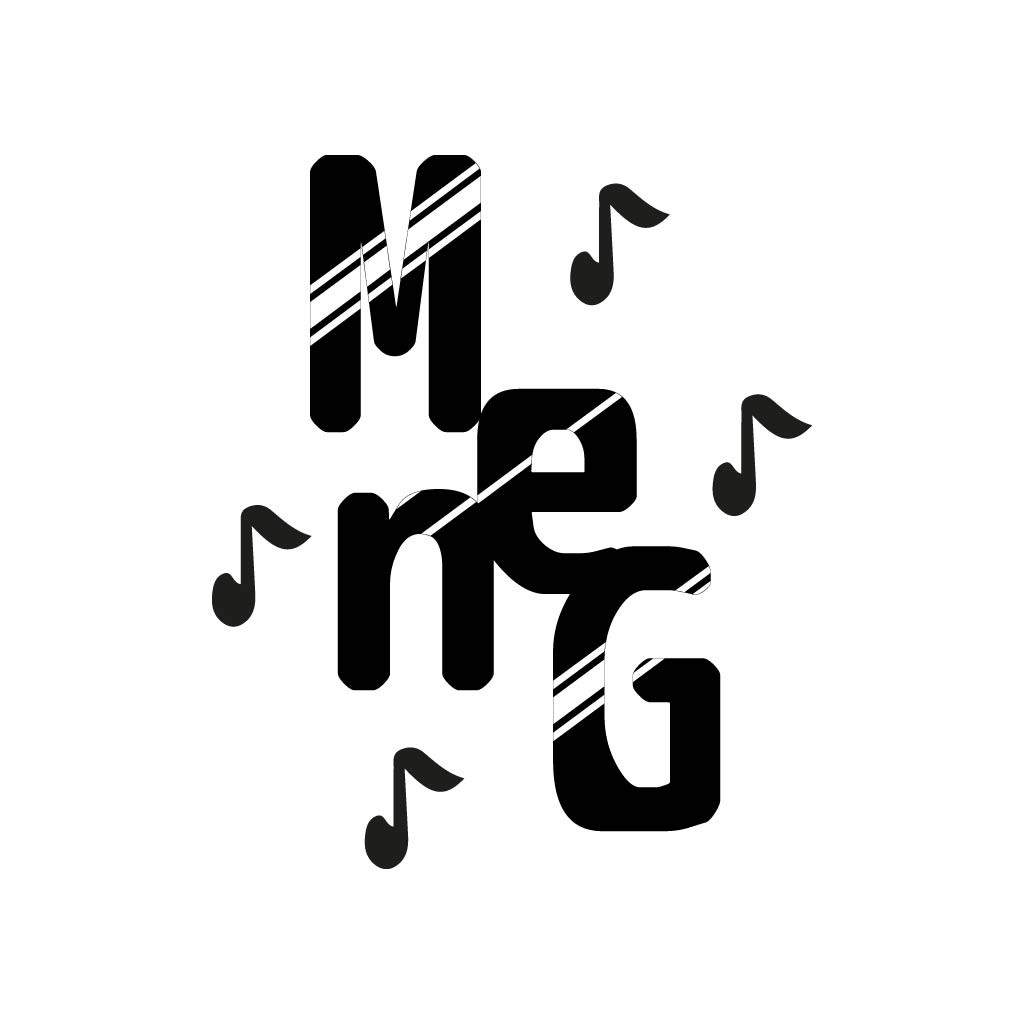 音乐符号元素的现代logo设计