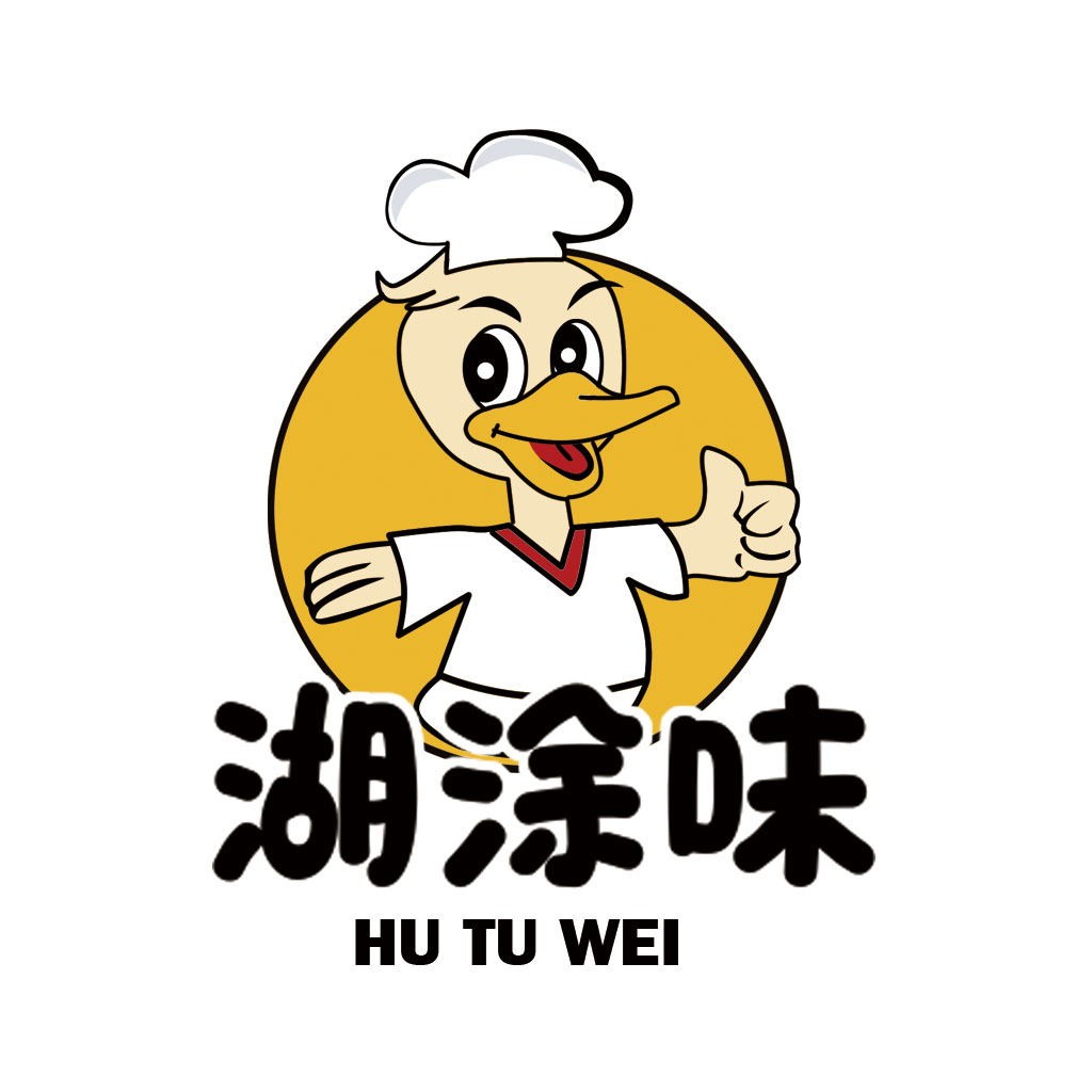 卡通鸭子厨师logo设计