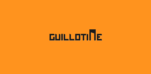 创意字体设计:Guillotine Logo