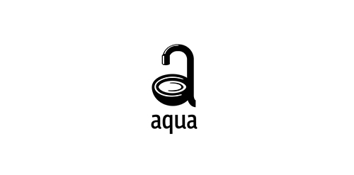 水元素标志设计:简约风格的Aqua品牌标识