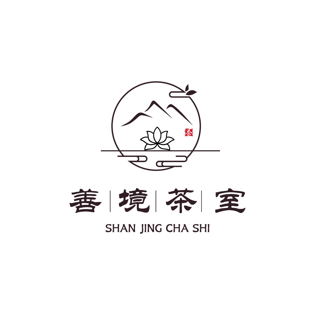 山水茶室logo设计