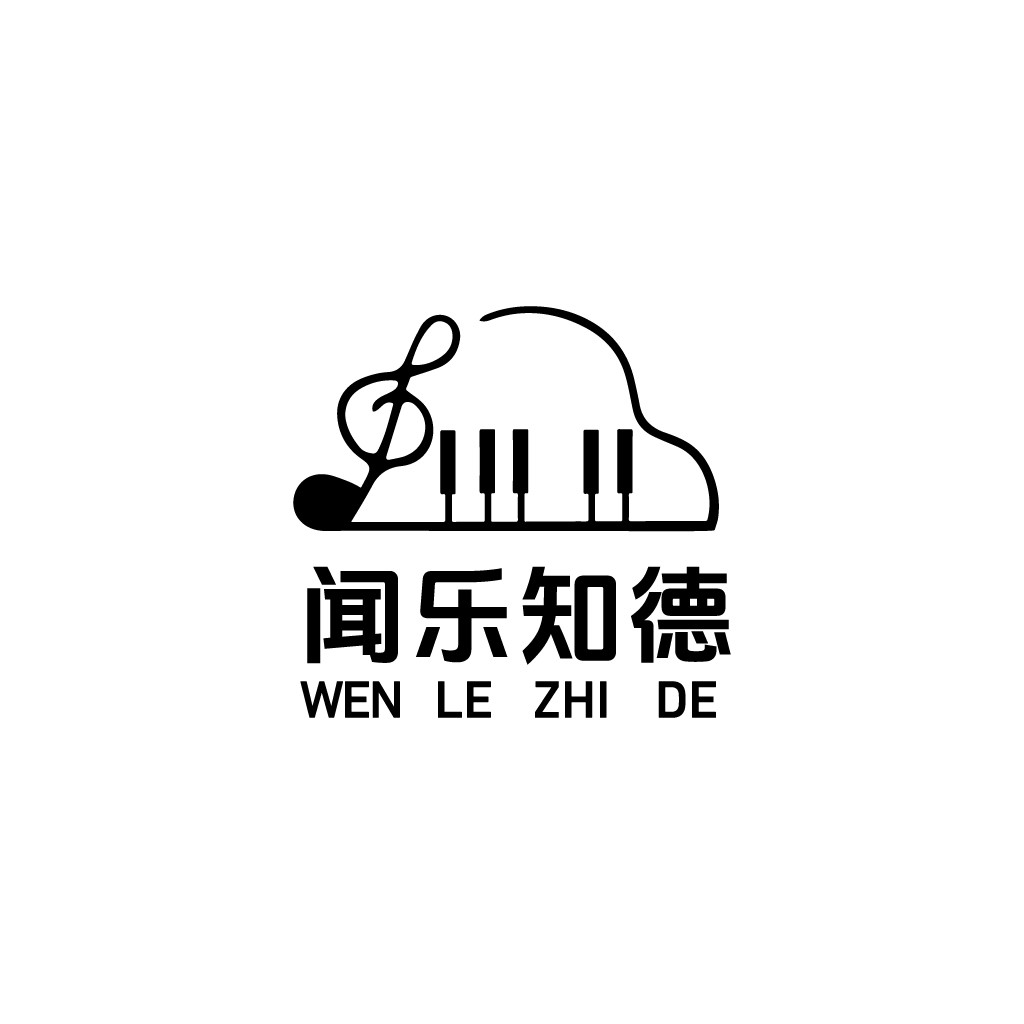 音乐与知识融合的logo设计