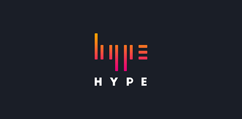 HYPE logo设计:现代简洁视觉标识