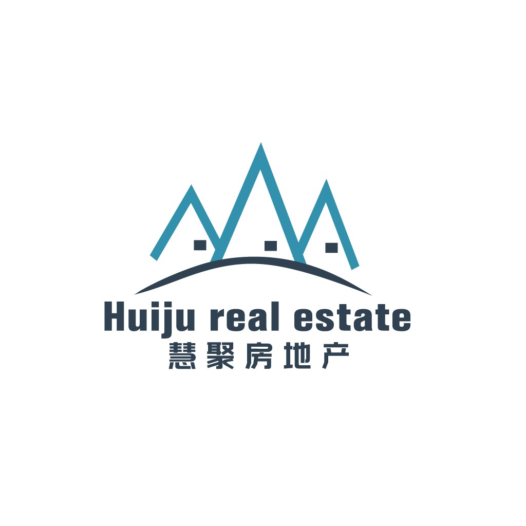 房地产公司logo设计:山峰与房屋的结合