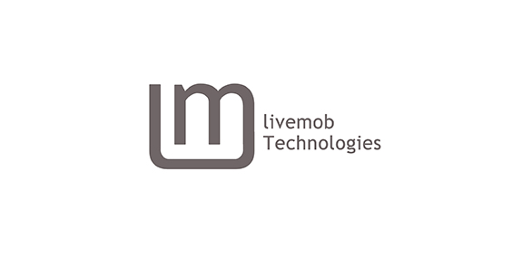 简约现代的Livemob Technologies Logo设计
