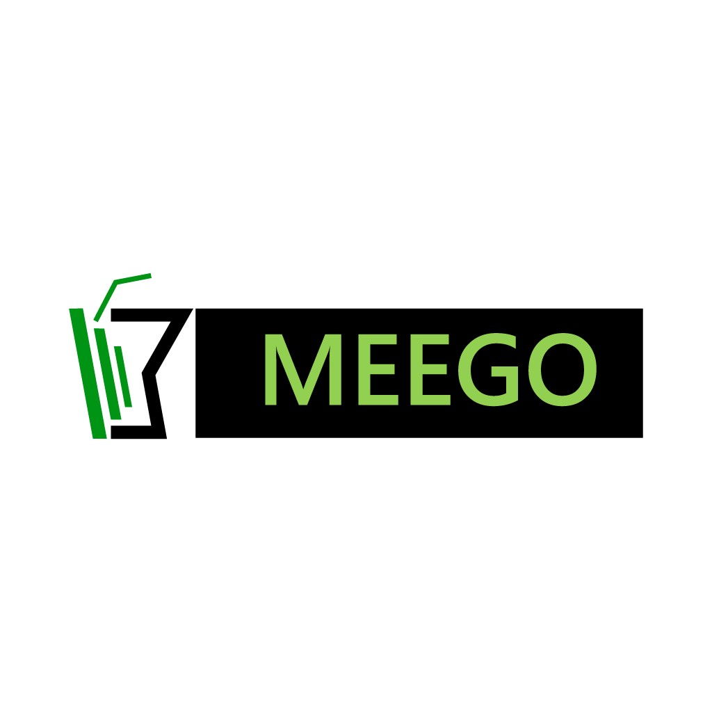 简洁现代风格的MEEGO品牌logo设计