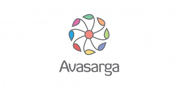 Avasarga Logo设计:多彩花瓣创意标志