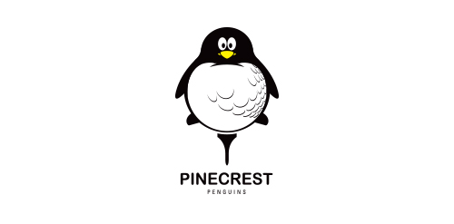 Pinecrest Penguin Logo Design