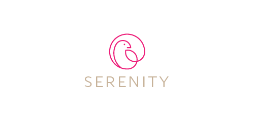 简约优雅的SERENITYITY logo设计