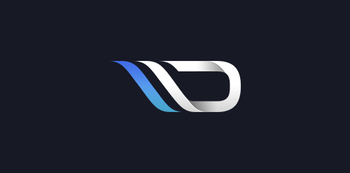 现代简约风字母D标志设计