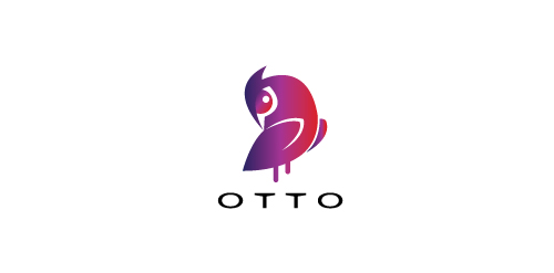 简约现代鸟形OTTO标志设计