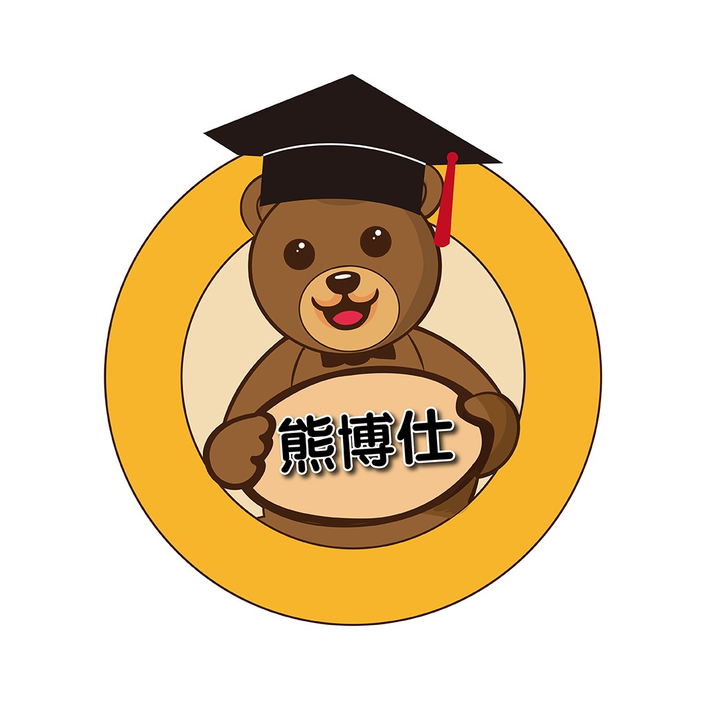 毕业熊logo设计:可爱卡通形象