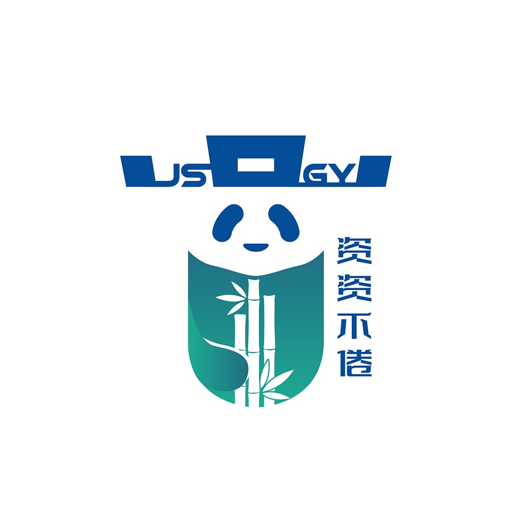 熊猫科技logo设计:简洁环保科技品牌标识