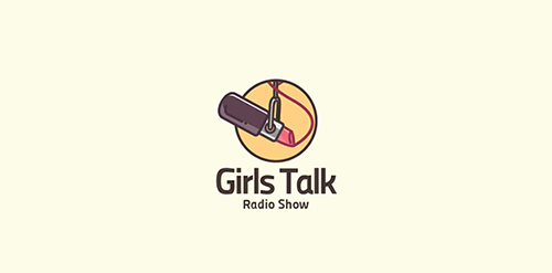 Girls Talk Radio Talk Logo Design
