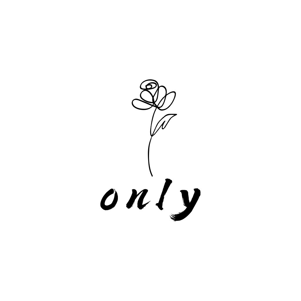 简约玫瑰花Logo设计