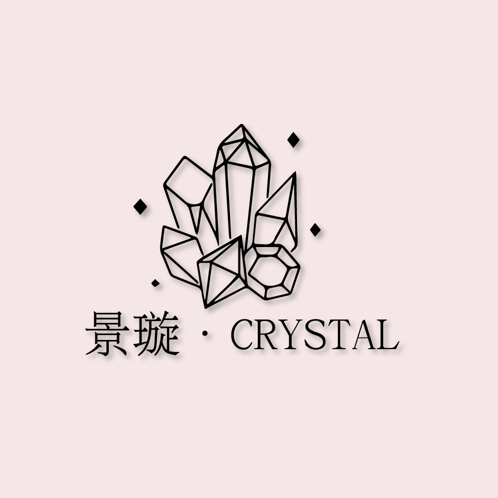 水晶宝石logo设计:简约线条艺术