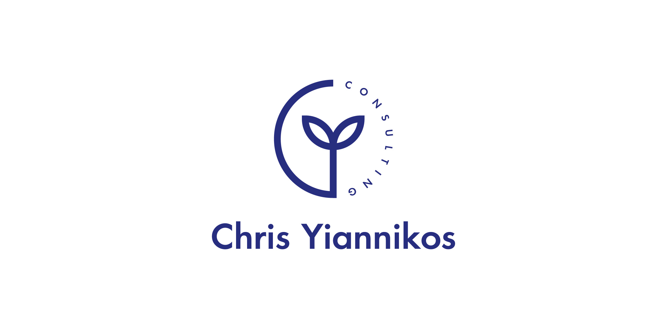 Chris Yiannikos Logo设计:简洁自然风格