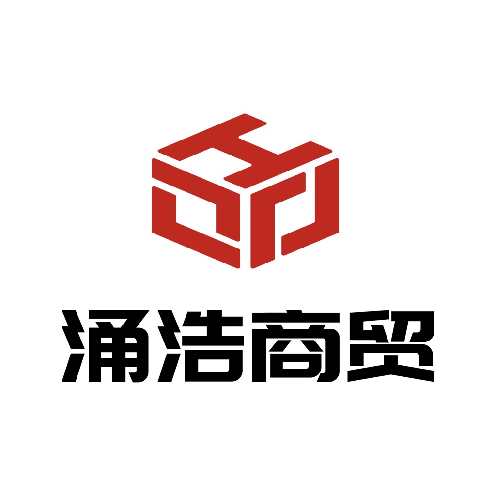 简洁现代的红色方块logo设计