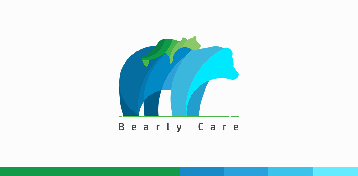 熊形护理logo设计