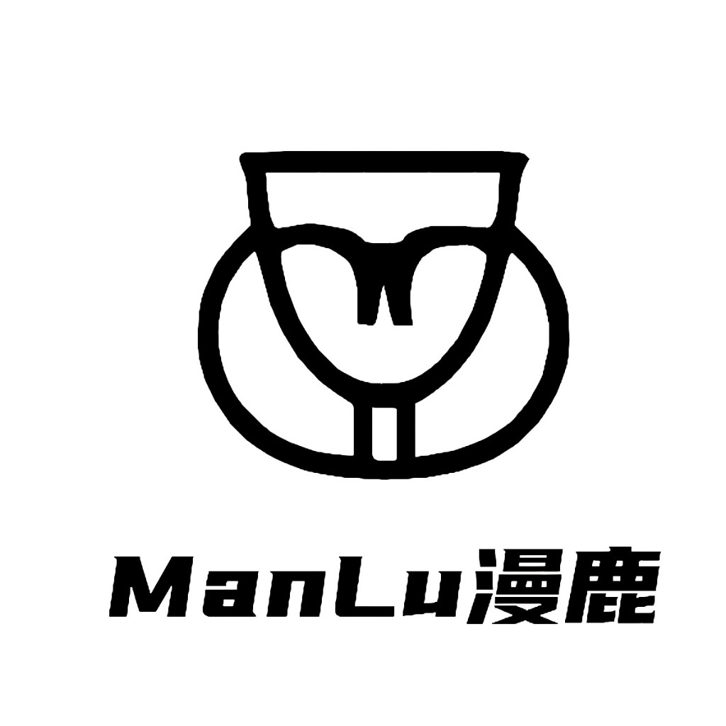 简约现代风格的ManLuLu品牌logo设计