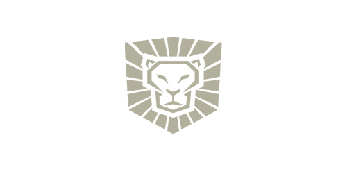 狮子头盾牌logo设计