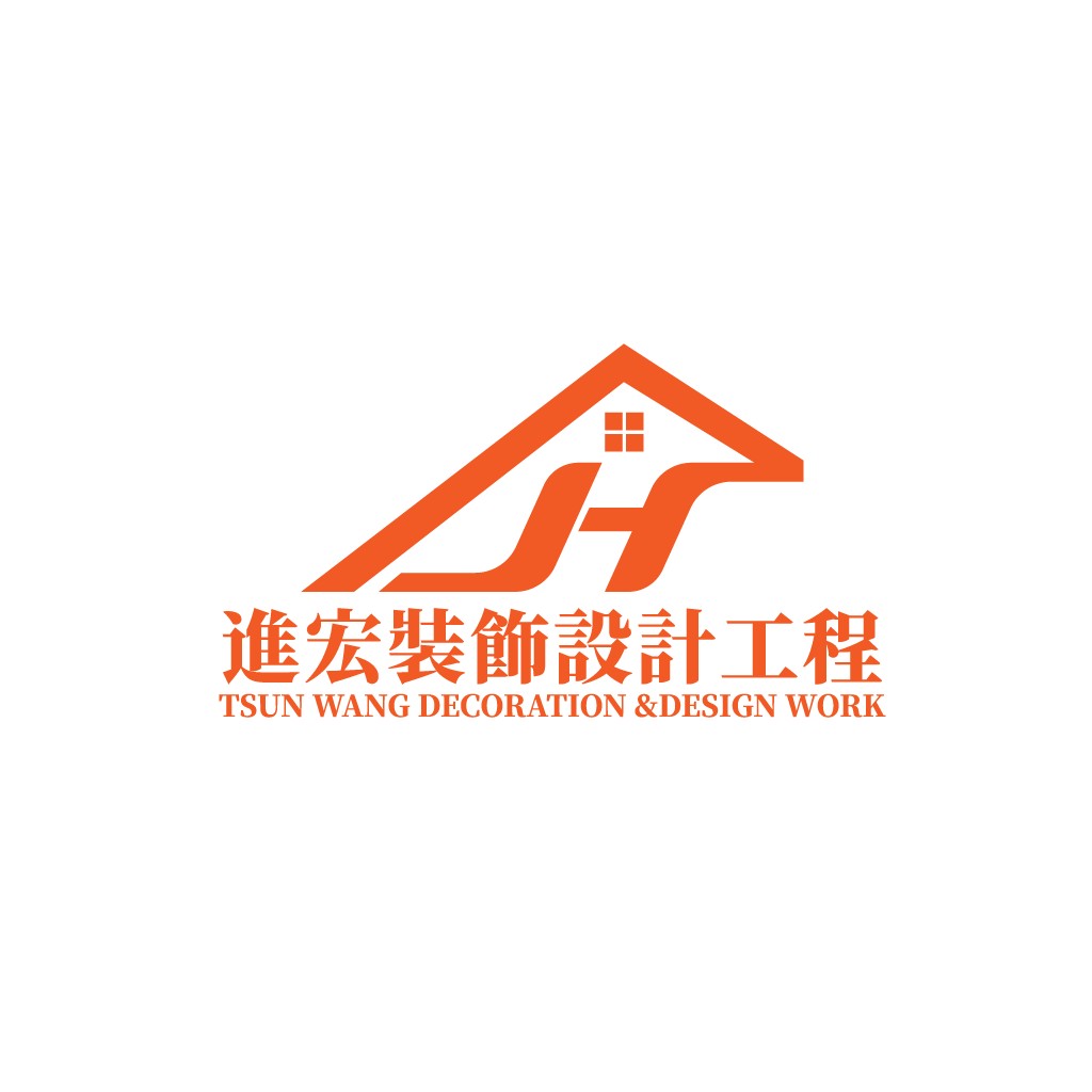 现代简约风格的建筑装饰设计公司logo设计