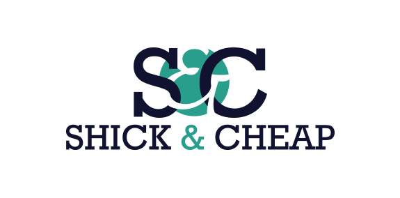 简约现代风格的Shick & Cheap Logo设计