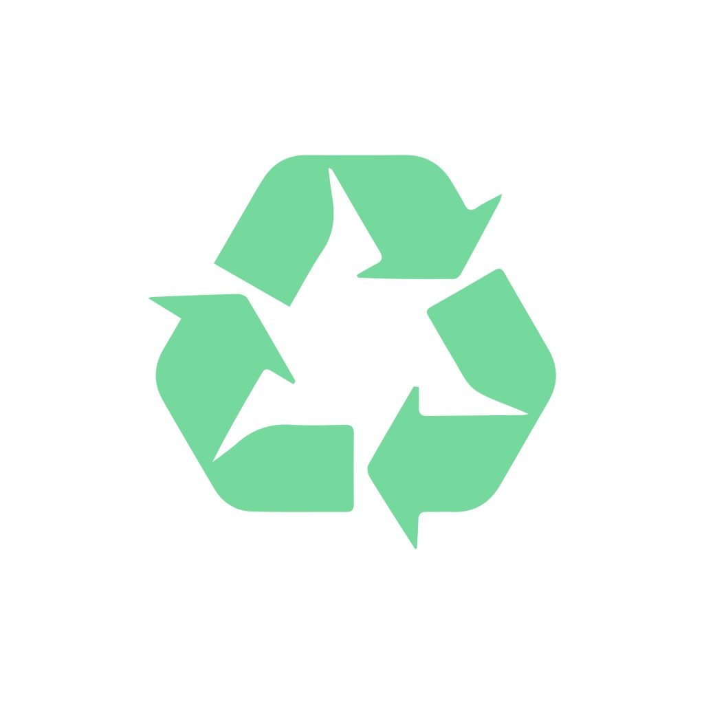 绿色回收箭头logo设计
