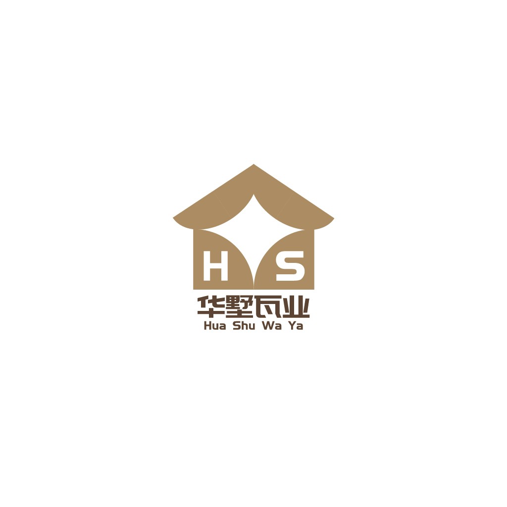 简约屋顶设计-华墅瓦业logo