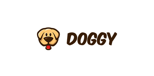 卡通狗头LOGO设计创意