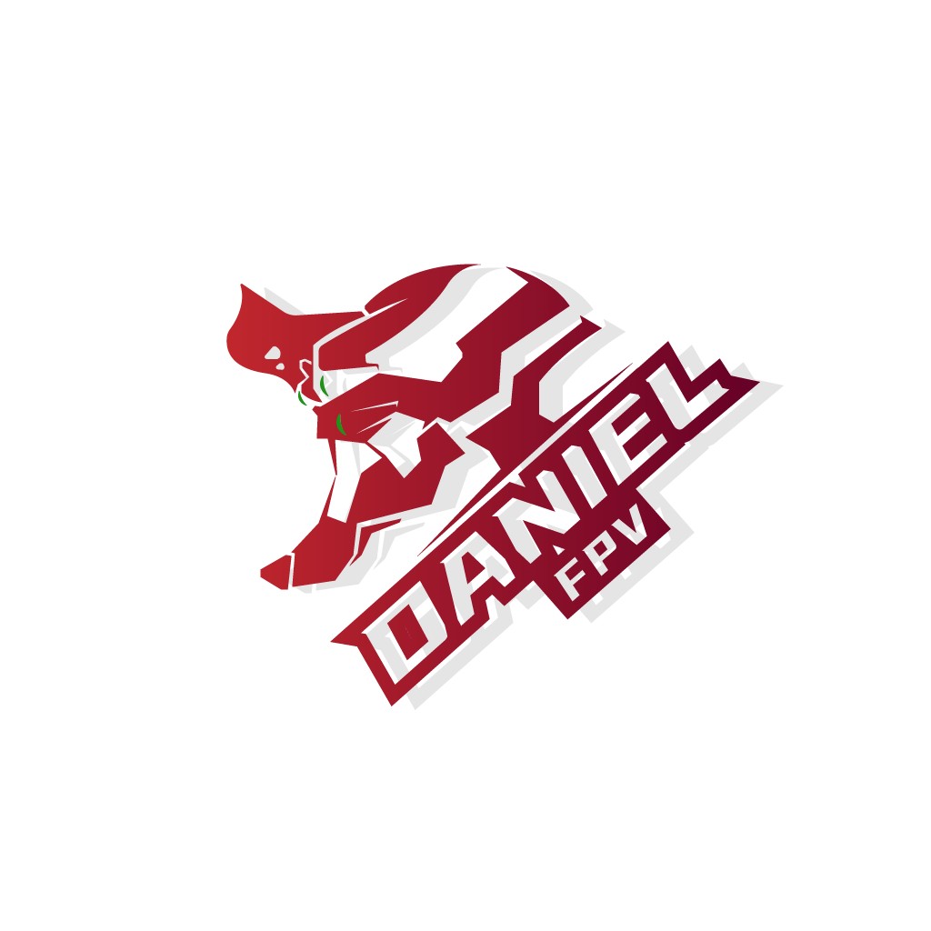 动感十足的FPV运动logo设计