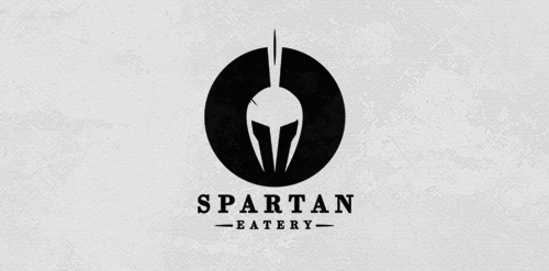 简约风格的Spartan Eatery logo设计