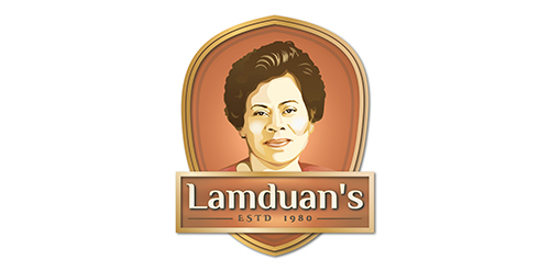 Lamduan's Logo设计:复古风品牌标识