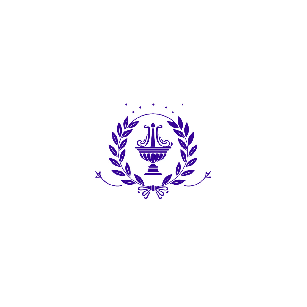 优雅奖杯与橄榄枝logo设计