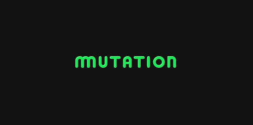 简约风格的Mutation Logo设计